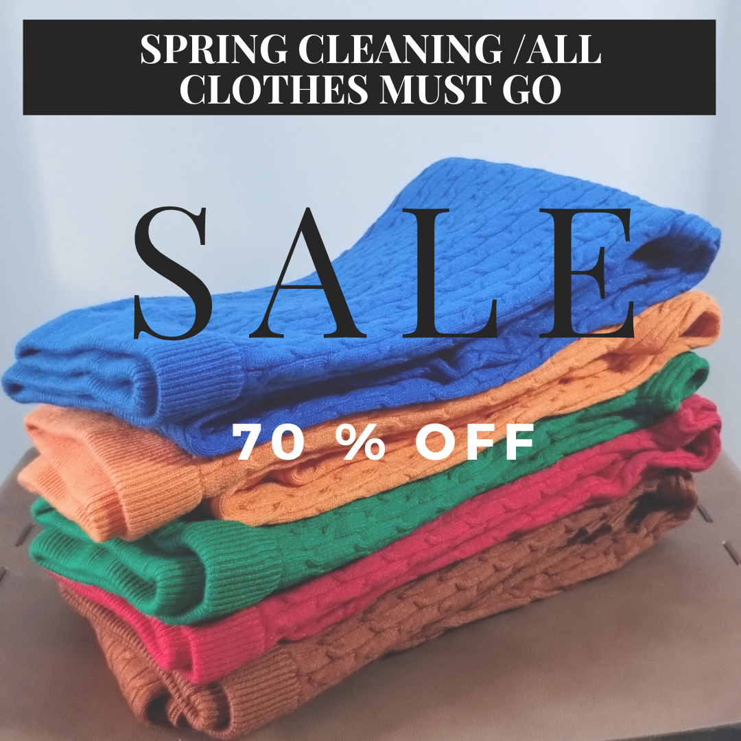 spring cleaning sale with 70% off clothes