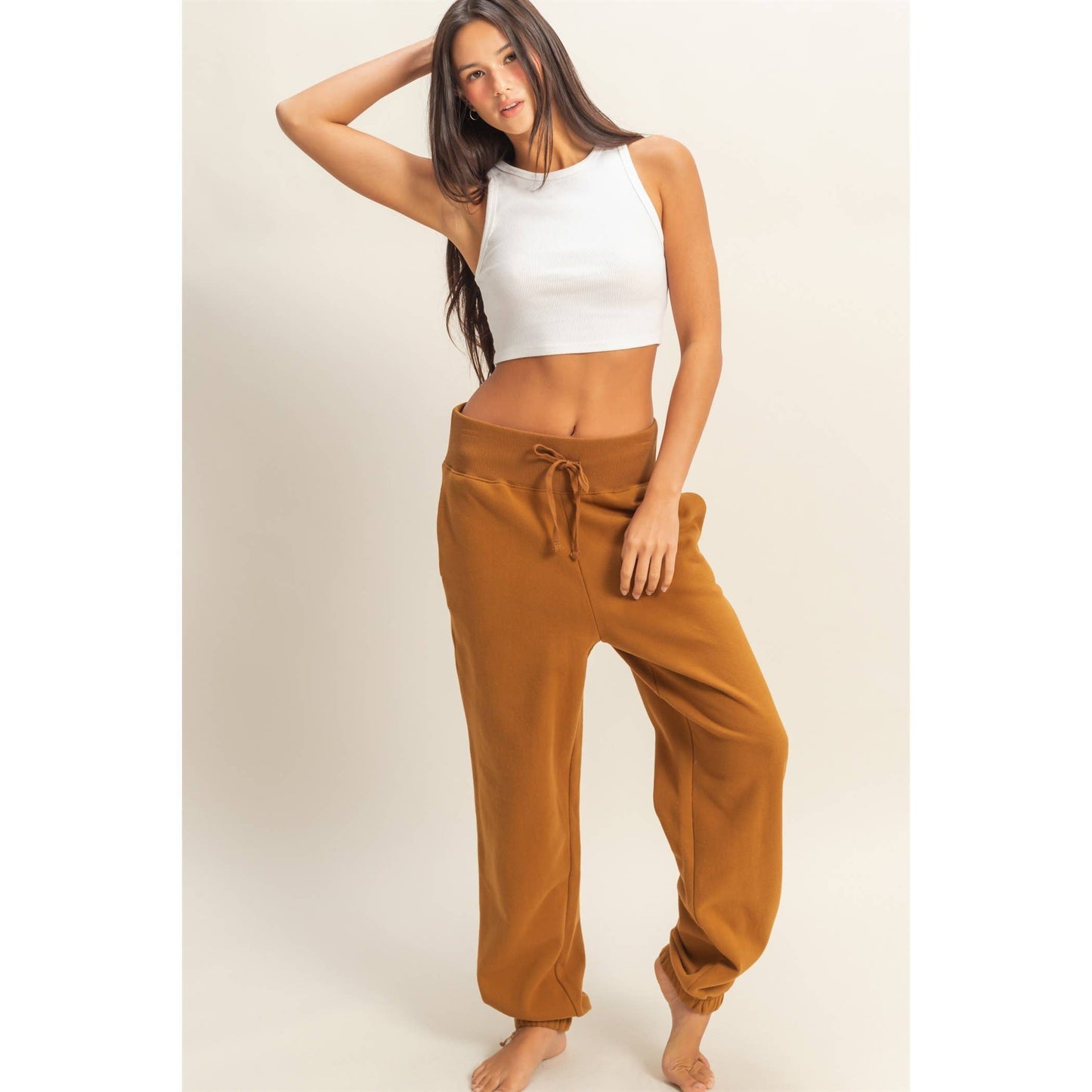High-Waist Jogger Pants
