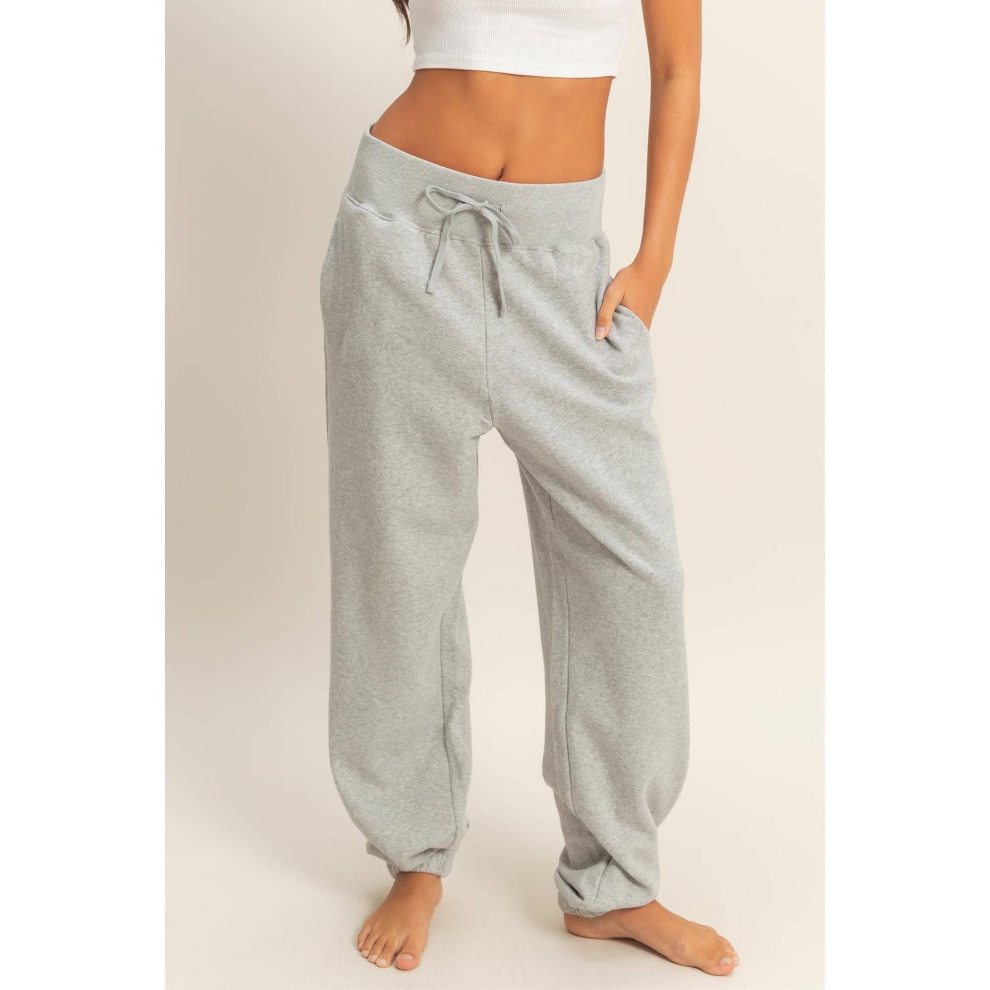 High-Waist Jogger Pants