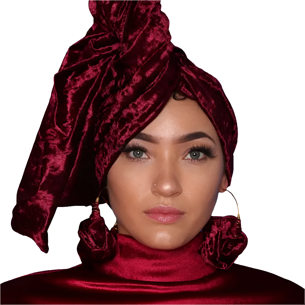Crushed Velvet-Burgundy-Queen Hoops