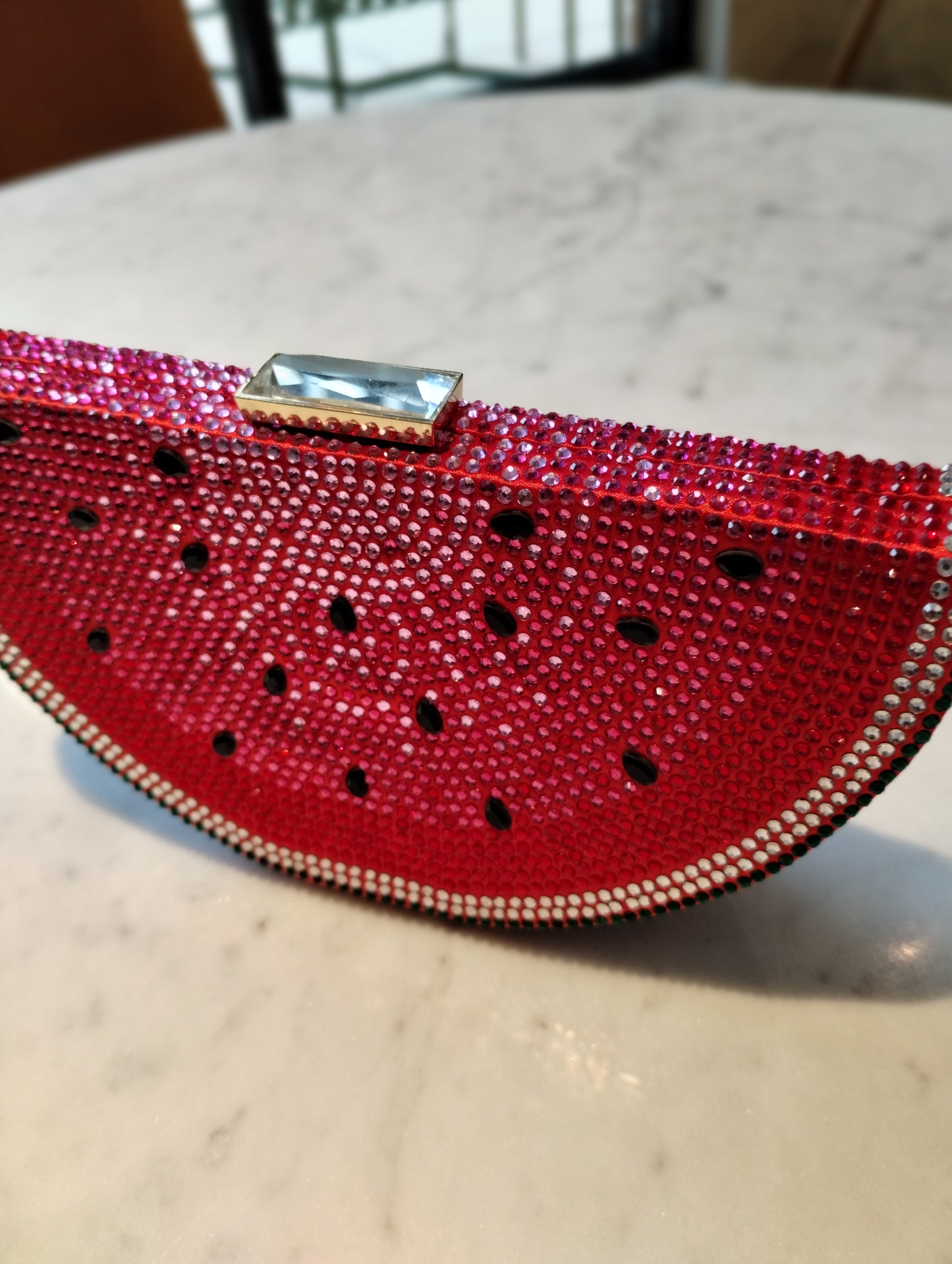 Tabitha Watermelon Crystal Evening Bag