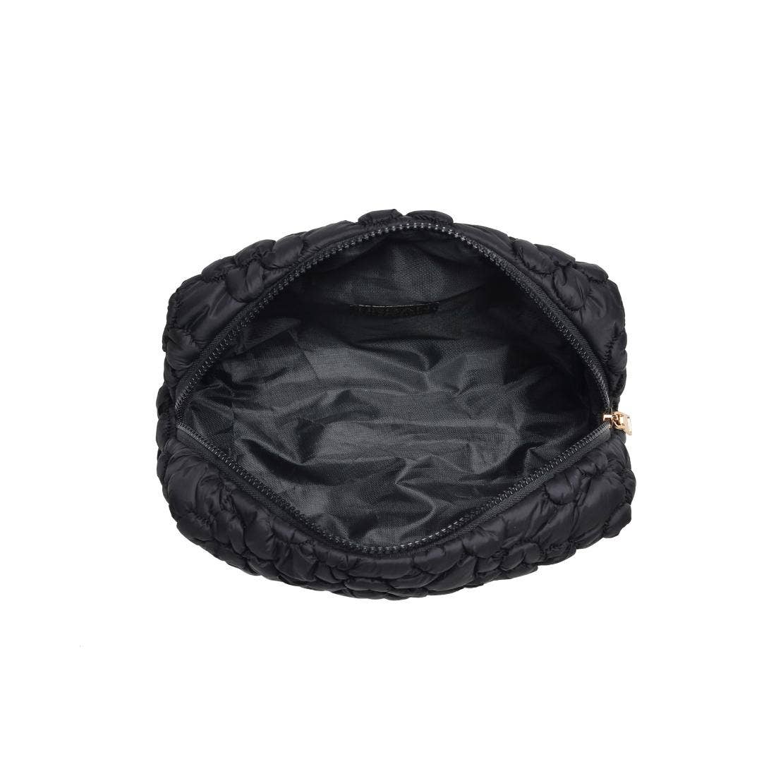 Flora Pop - Nylon Cosmetic Pouch: Black