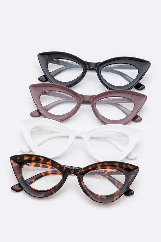 Iconic Cat Eye Clear Lens Optical Glasses