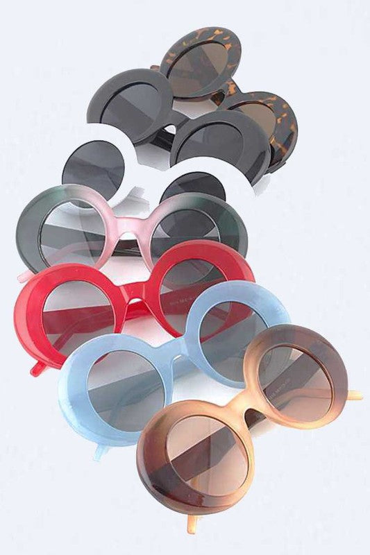 Retro Oversized Round Sunglasses