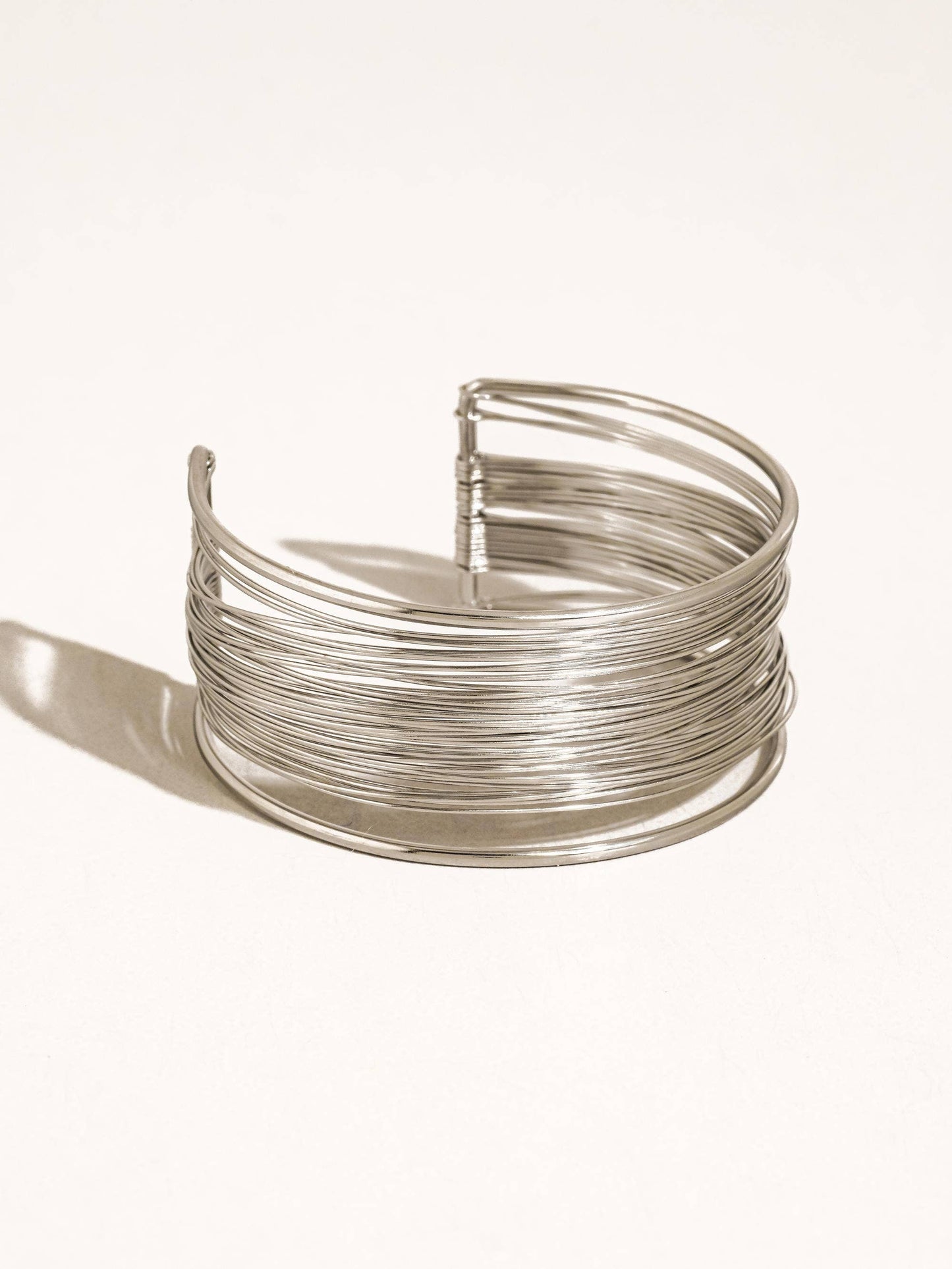 Roselith 18K Gold Non-Tarnish Statement Cuff Bracelet: Yellow Gold