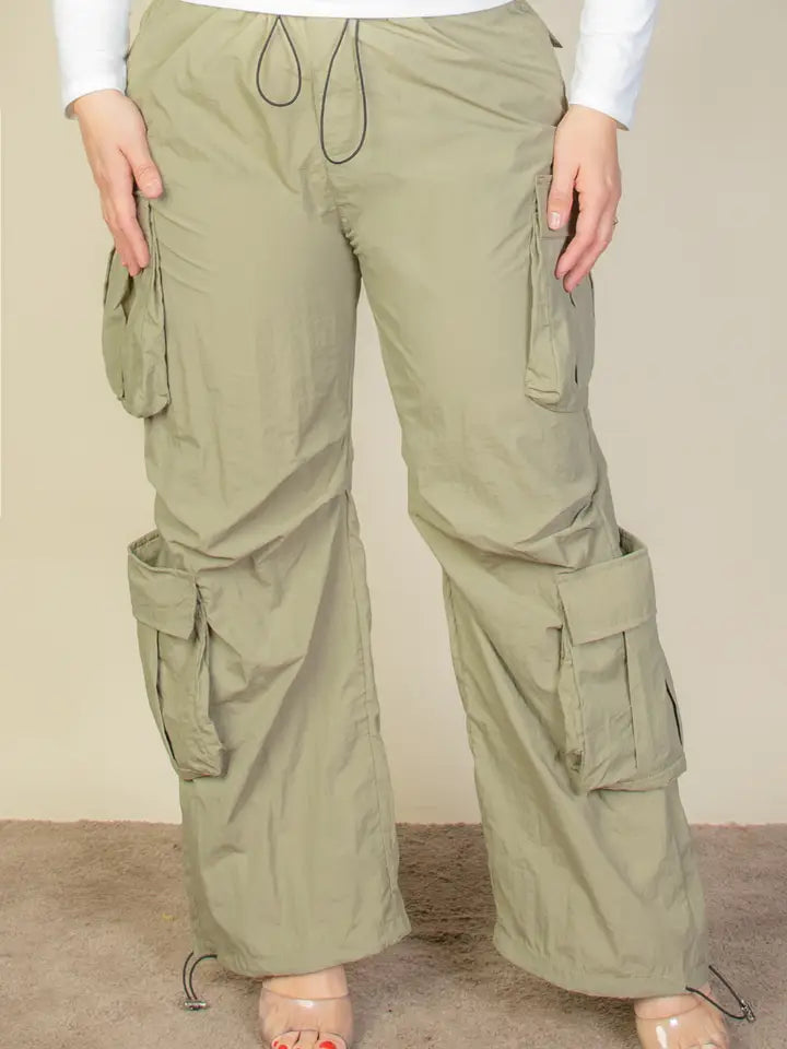 Parachute Jogger Plus Size Pants