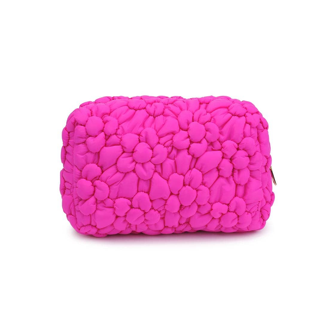 Flora Pop - Nylon Cosmetic Pouch: Black