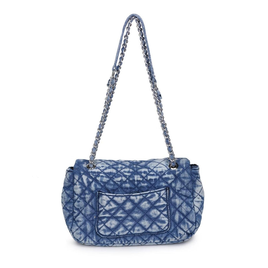 CHAMIKA QUILTED DENIM CROSSBODY