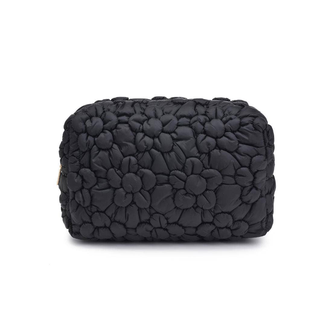 Flora Pop - Nylon Cosmetic Pouch: Black