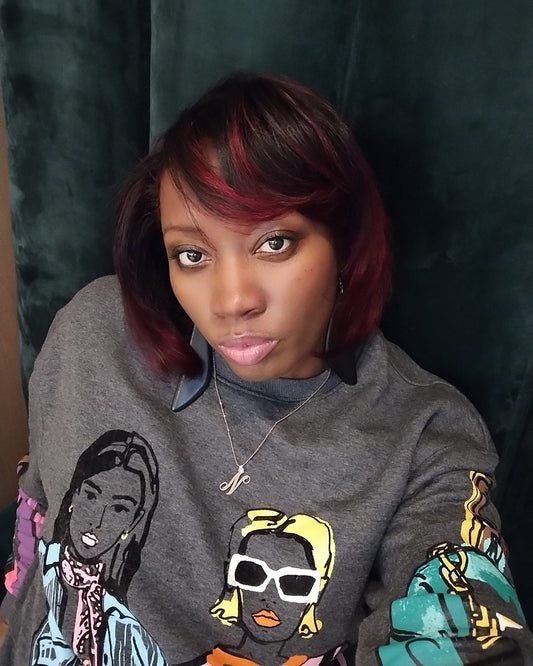 black woman graphics sweatshirt