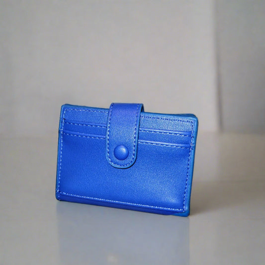 blue slim wallet