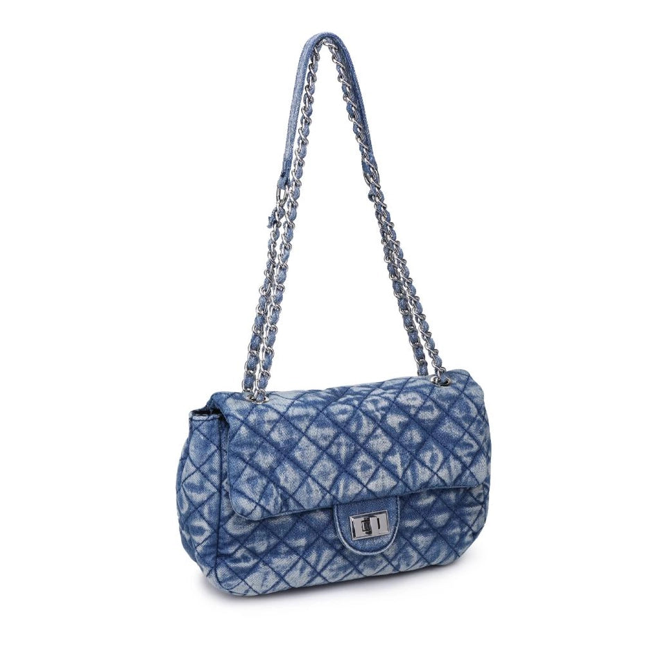 CHAMIKA QUILTED DENIM CROSSBODY