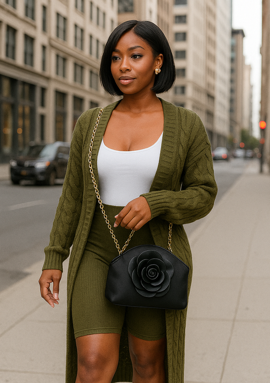 Cozy Cable Knit Cardigan Sweater with Pockets